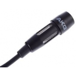 AKG CK99 L Inconspicuous cardioid clip-on microphone with mini XLR connector. Rugged metal housing.
