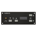 TELEVIC ODCSL5500 Delegate channel selector with OLED displaying channel number, name and volume bar