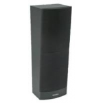 BOSCH LB1-UW12-D1 Cabinet loudspeaker 12 W, MDF enclosure with fine-woven cloth front, finished in black, with 3 keyholes for wall mounting.