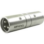 Amphenol AC3M3MW Adaptor XLR 3 Pins Metal Male to Male