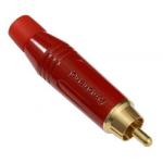 Amphenol ACPR-RED RCA Male Plug Cable, Red Color Ǽᴧ