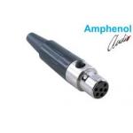 Amphenol AG6F Connector Mini XLR Plug Female 6 Pin