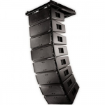 QSC WL2102-w ⾧ Wide angle, line array speaker, dual 10" drivers, 140° x 10°, plywood enclosure, available in black and white