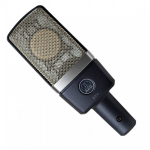 AKG C214 Large diaphragm studio microphone based on C414 capsule. Cardioid only.