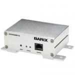 BARIX EXS P5 Exstreamer P5 : The Exstreamer P5 provides amplified audio (5W RMS) directly into an 8 Ohm speaker. Ethersound (ES-100/Spkr) support enables the devices to be used as a single channel receiver/decoder