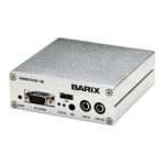 BARIX ANN 100 Annuncicom 100 : IP Audio device designed to serve as a gateway between IP based VoIP, Paging, Intercom systems and traditional systems or call boxes, loudspeakers and microphones