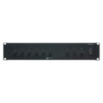 AUSTRALIAN MONITOR AMIS60 ͧ§ Mixer Amplifier. 60W. 6 x dual balanced mic/line inputs. 100V, 70V, 4Ω & 8Ω outputs. 240VAC & 24VDC. 2RU