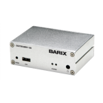 เครื่องรับ ถอดระหัสเสียง BARIX EXS 105 Exstreamer 105 : IP Audio Decoder decodes and plays multi-protocol and multiformat audio streams, including MP3, AACplusV2, WMA, PCM, G.711, and Ethersound with Micro SD