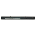 AUSTRALIAN MONITOR Zoner16 16 zone 100V line output switcher. Remote paging facility, BGM zone enable buttons, LED indication per active zone, zone logic output, separate BGM and paging inputs. 1RU.