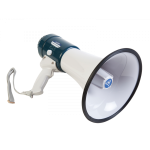 AUSTRALIAN MONITOR LH25FM Loudhailer. 25 watts. C/w detachable fist mic & shoulder strap. Includes siren tone generator
