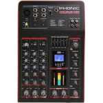 PHONIC CELEUS 100 ԡ 3-CHANNEL ANALOG MIXER WITH BLUETOOTH STREAMING, DFX, USB RECORDING/PLAYBACK, MONO CHANNEL COMPRESSOR, AND 5-BAND GEQ