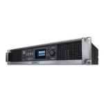 QSC CXD4.5Q 8000W Q-Sys Network Amplifier using FAST channel combining technology. 4 Mic/Line input channels, 1200 watts/ch at 8Ω, 2000 watts/ch at 4Ω, 1600 watts/ch at 2Ω, 1000 watts/ch direct drive 100V, 1250 watts/ch direct drive 70
