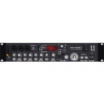 HILL AUDIO IMA400V2 Media Amplifier, 2x100W @ 8 Ohm, USB/SD Card, MP3, Tuner, 3 Mic Inputs and 3 Stereo Line inputs, 2 Band EQ, Bluetooth