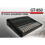 myNPE GT-850 USB สเตอริโอเพาเวอร์มิกเซอร์ 8 แชนแนล 500W + 500W. @ 4 OHM 8 Channel Stereo Power Mixer 24 Bit DSP Digital Effect 