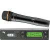 Electro-Voice RE2-410 Handheld system includes: HTU2C-410 transmitter featuring the RE410 cardioid Condenser element, and RE-2 diversity receiver.