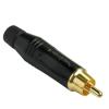 Amphenol ACPR-BLK RCA Male Plug Cable, Black Color Ǽմ