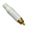 Amphenol ACPR-WHT RCA Male Plug Cable, White Color Ǽբ