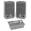 SAMSON XP510i ลำโพง Dual 2-way speaker enclosures, powered mixer with built-in 500 watt (2 x 250) Class D amplifier