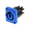 Neutrik NAC 3MPA-1 Power Con In - Line Chassis Mount , 20Amp Blue Color
