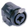 Amphenol ACJC6S XLR 3 pole female receptacle with 1/4" mono jack without switching contact, Bulk pack