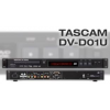 TASCAM DV-D01U A compact 1U size professional DVD player. The DV-D01U supports a wide range of formats including DivX, and can be controlled using the RS-232C. This also supports Power on Play function.