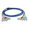 EXTRON MHR-5P BNC/3 Five Conductor MHR - Mini High Resolution Cable: BNC Male to Male - Plenum  - 3' (90 cm)