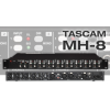 TASCAM MH-8 headphone amplifier,8 channels,2 stereo inputs.