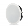 QSC AD-C6T-LP ลำโพงเพดาน 6.5" Two-way low-profile ceiling speaker, 70/100v transformer with 16Ω bypass, 135° conical DMT coverage, includes C-ring and rails for blind mount installation. Priced individually but must be purchased in pai