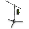 Gravity GMS4222B Short Microphone Stand With Folding Tripod Base And 2‐Point Adjustment Telescoping Boom