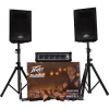PEAVEY Audio Performer pack 100 watt x 2,10",2-mic,2-stands,2-cables,reverd,EQ