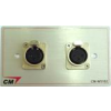 CM CM-W5102 Audio Inlet / Outlet Plate Microphne With XLR,2 Port